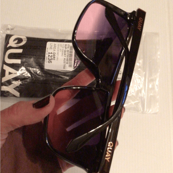 NEW Rare! ReAD* Quay Hindsight black purple fade sunglasses main image 6